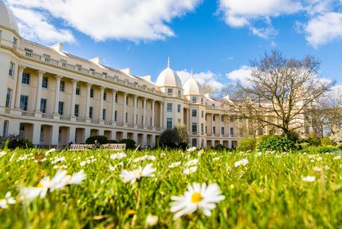 The Ratcliffe Building and lawn